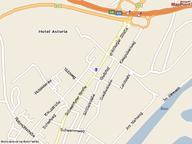 Anfahrtskarte Bergrheinfeld